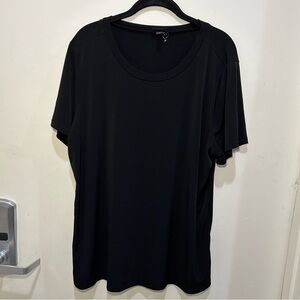 Torrid Scoop Neck Black Short Sleeve T-Shirt Size 2X